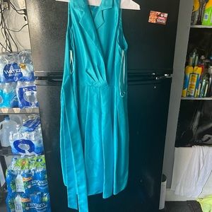 Evan Picone Emerald blue dress.